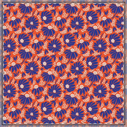 Tablecloth | Bright Blue & Orange | Bellis
