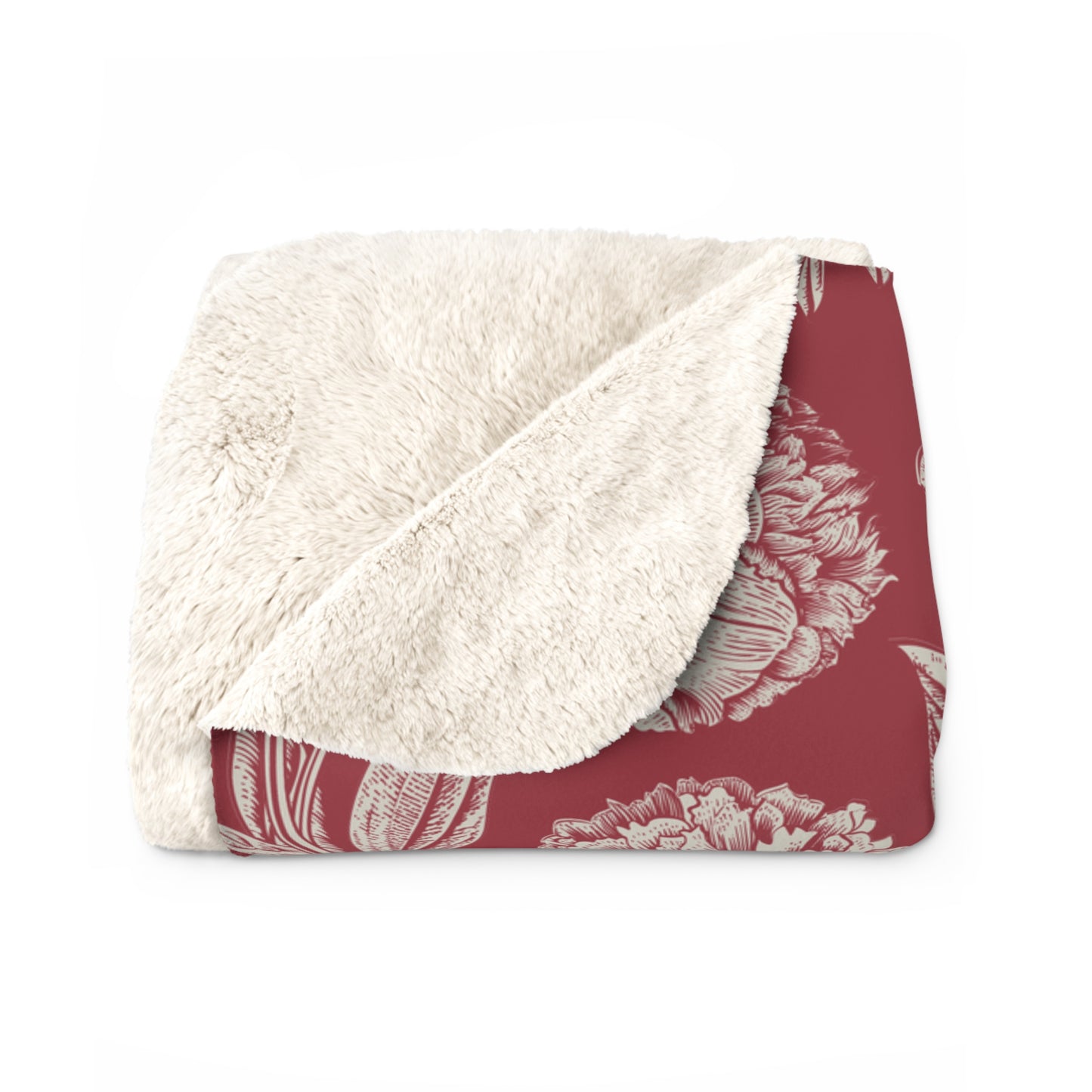 Sherpa Fleece Blanket | Tuscaloosa, Alabama | Peony
