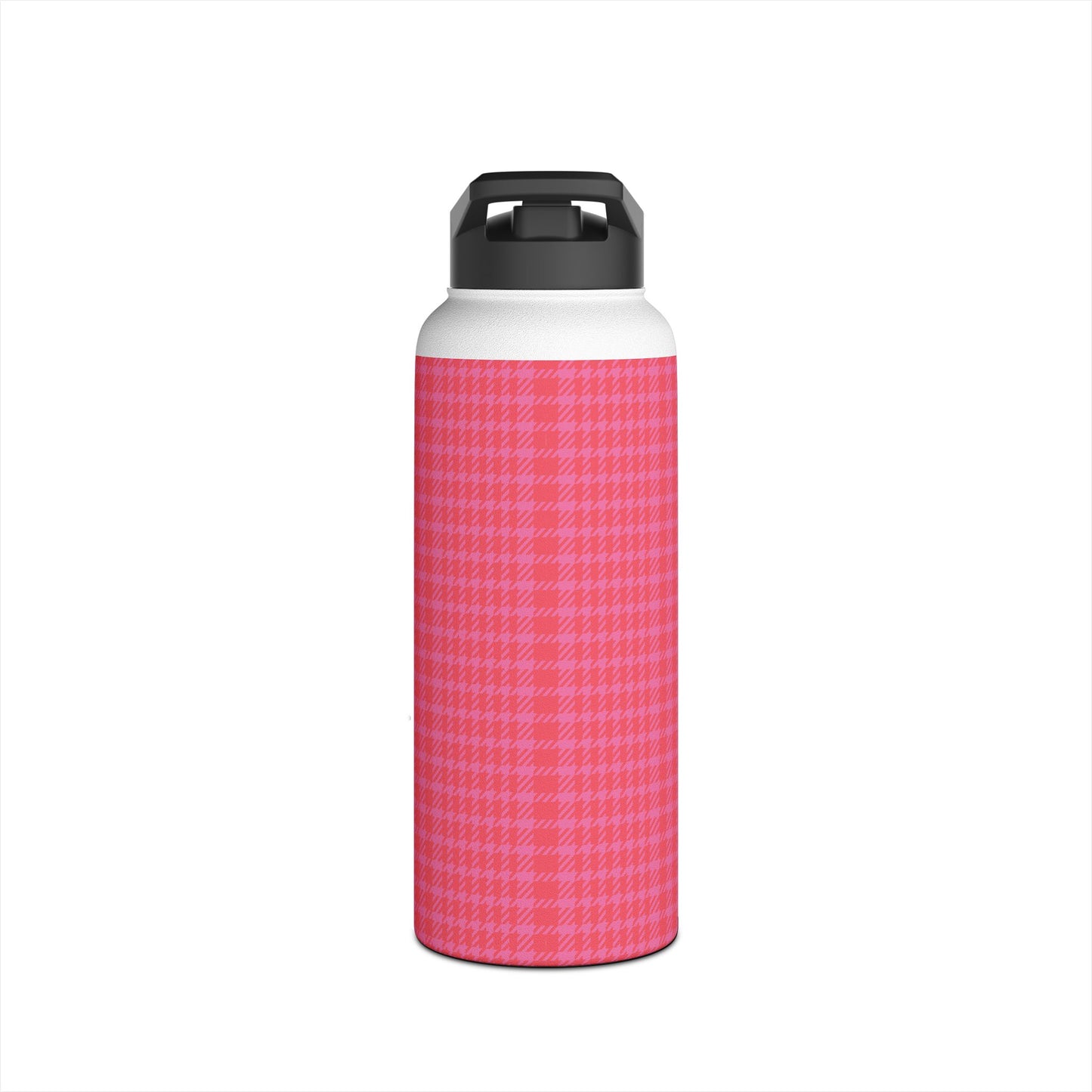 Insulated Water Bottle | Greyhounds | Pink Tartan