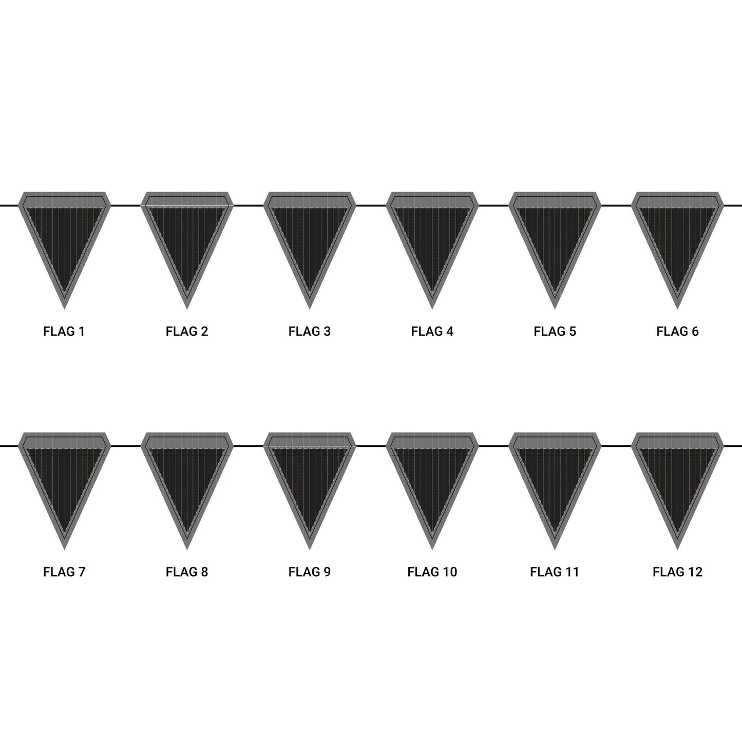 Flag Garland | Winston Salem, North Carolina | Pinstripe