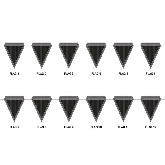 Flag Garland | Winston Salem, North Carolina | Pinstripe