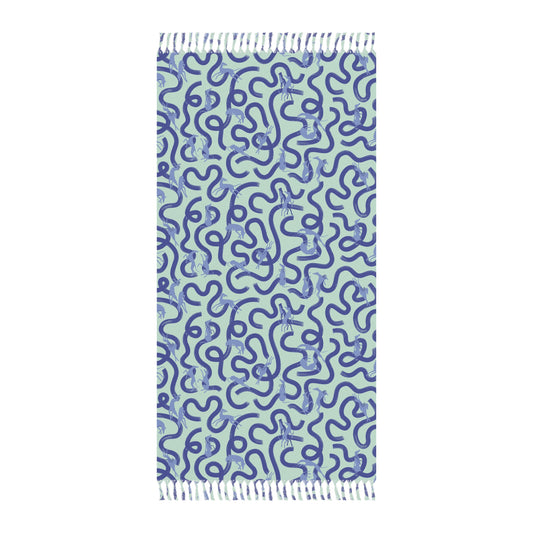 Boho Beach Towel | Greyhounds | Teal Ribbon