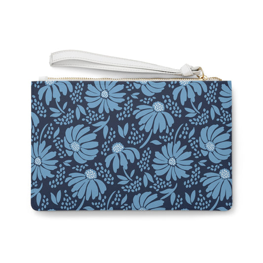 Clutch Bag | Light Blue & White | Bellis