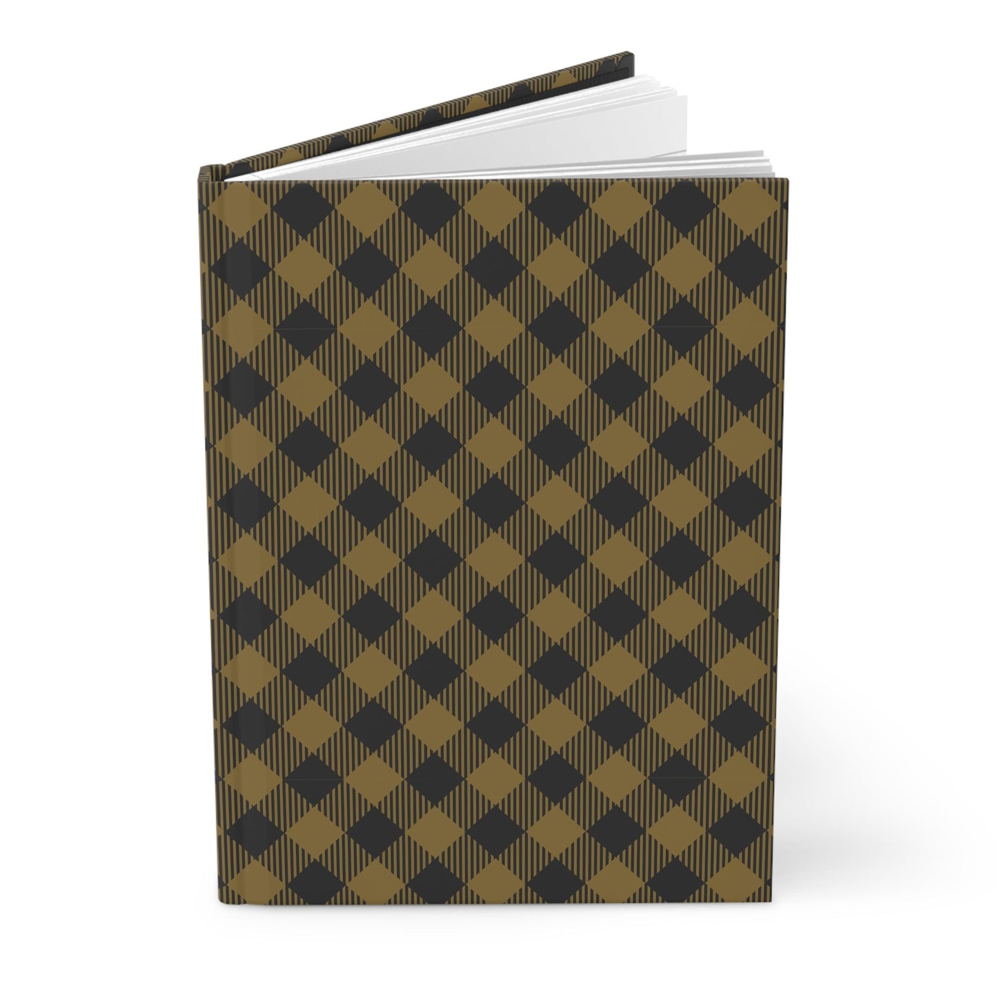 Hardcover Journal | Black & Gold | Gingham