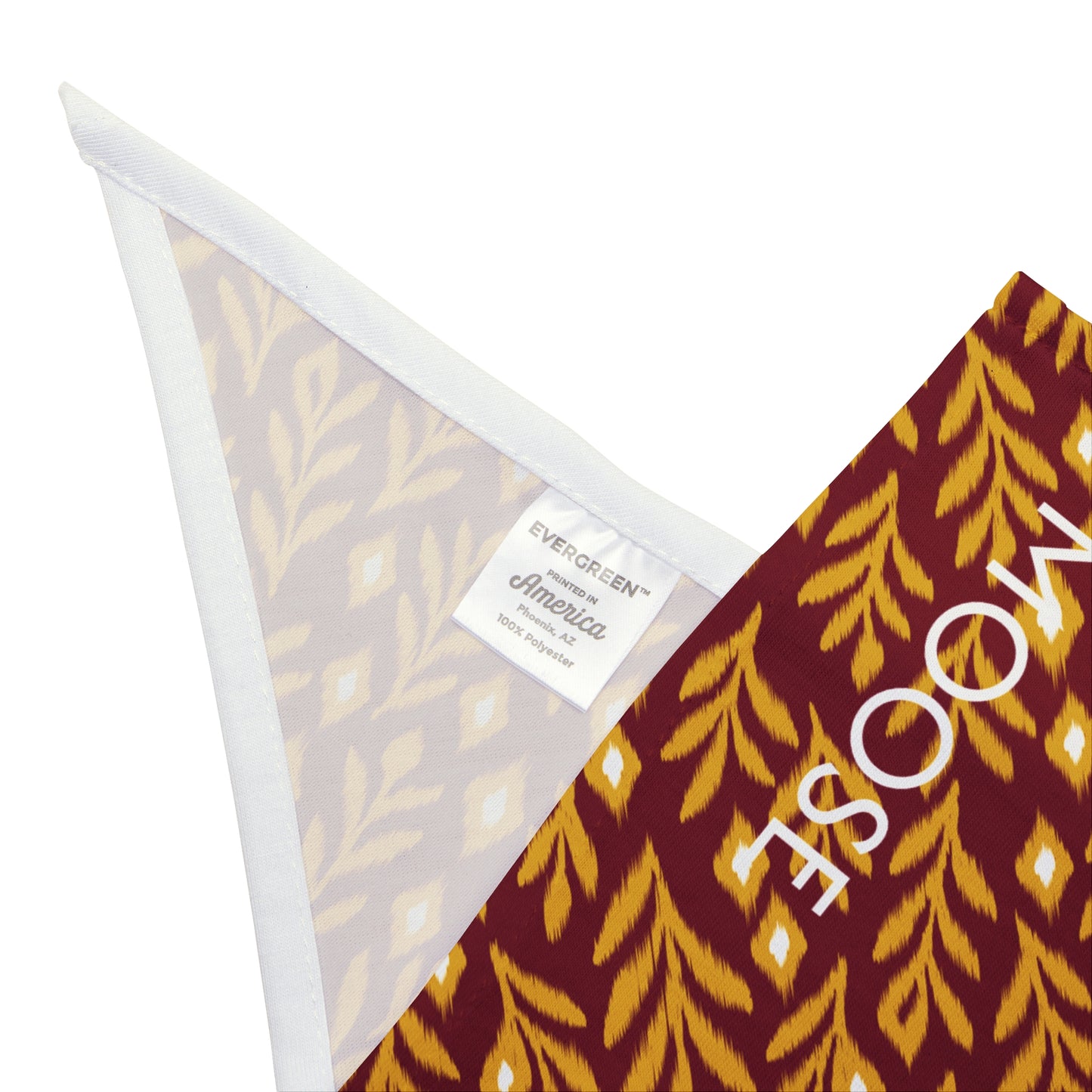 Pet Bandana- Personalized | Red & Yellow | Laurel