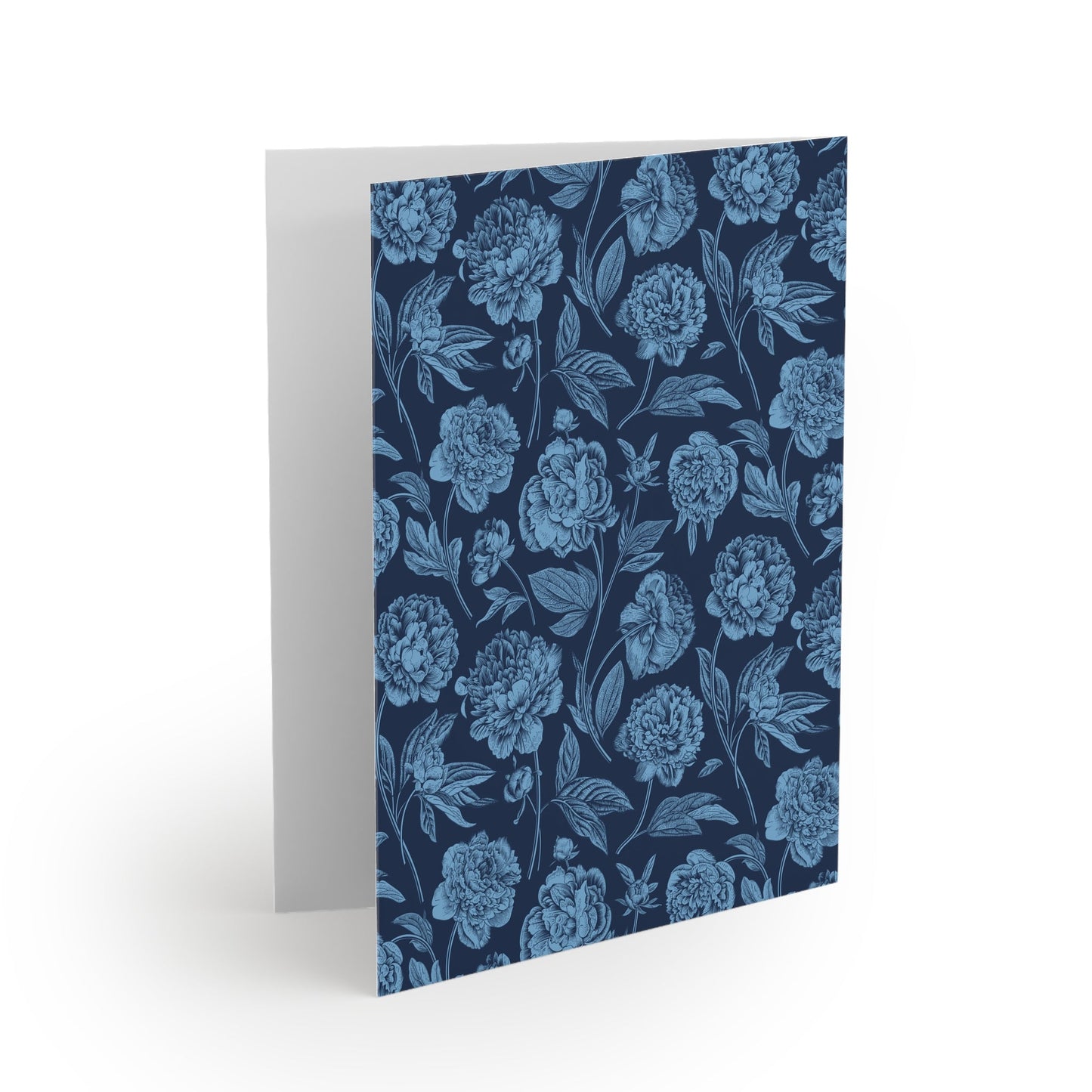 Notecards | Light Blue & White | Peony