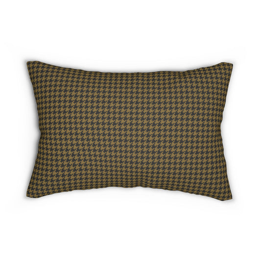 Pillow | Black & Gold | Houndstooth