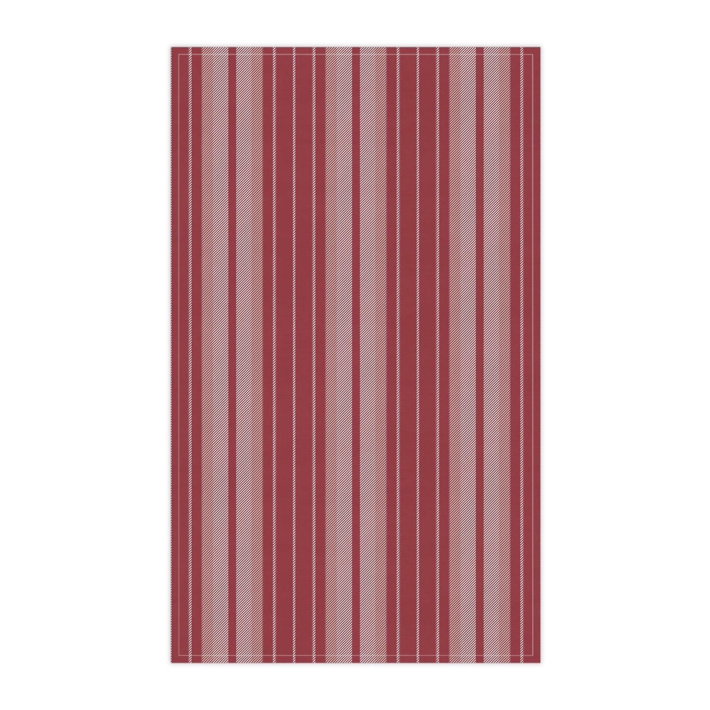 Tea Towels | Maroon & White | Stripe