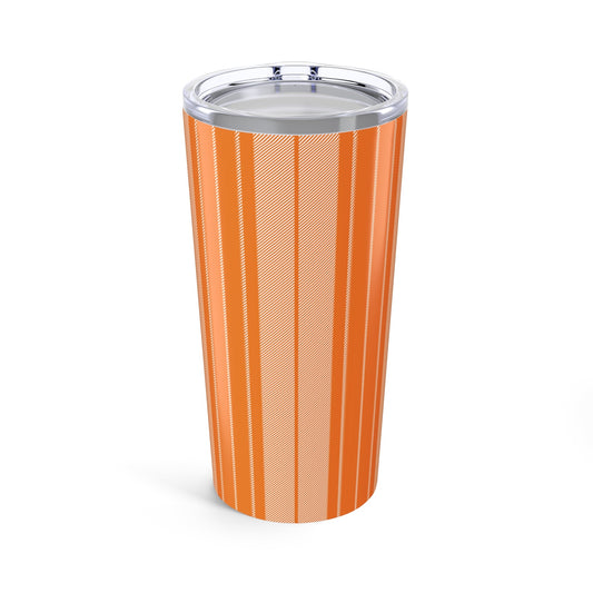 Tumbler | Orange & White | Stripe