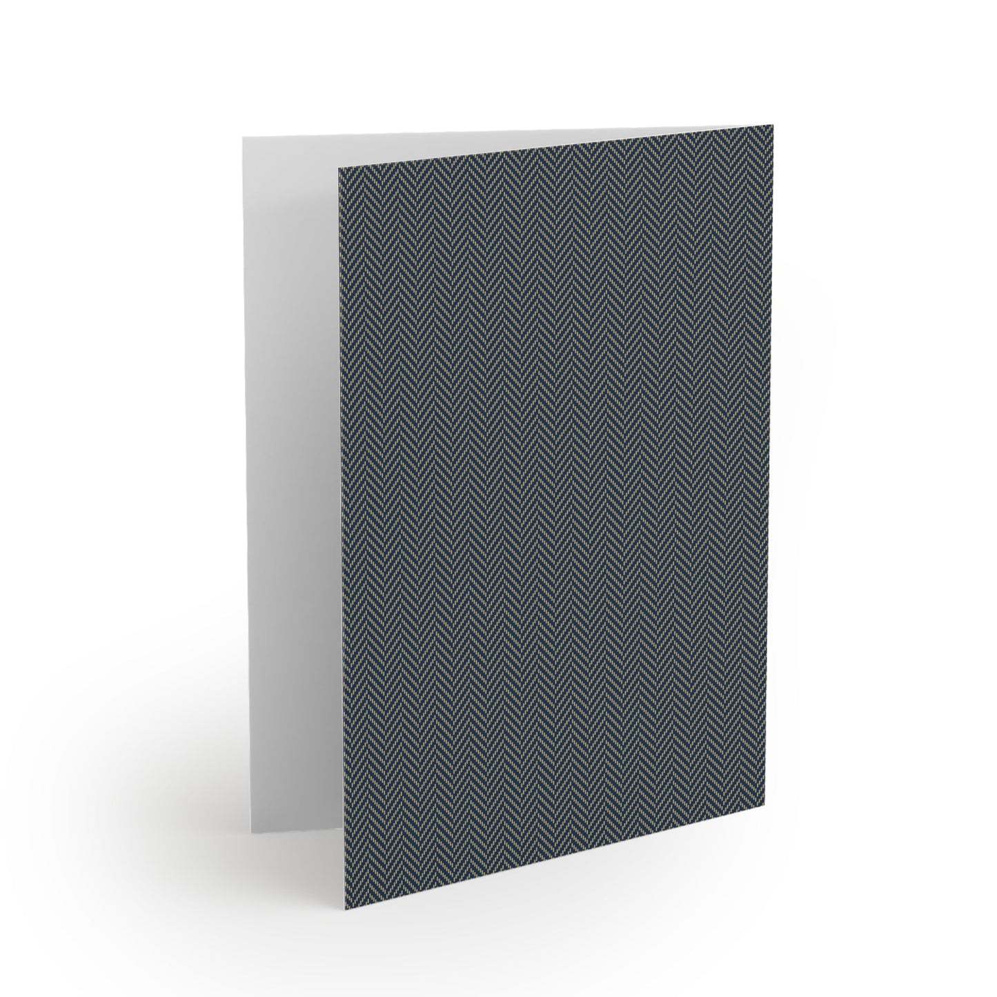 Notecards | Blue & Gold | Herringbone