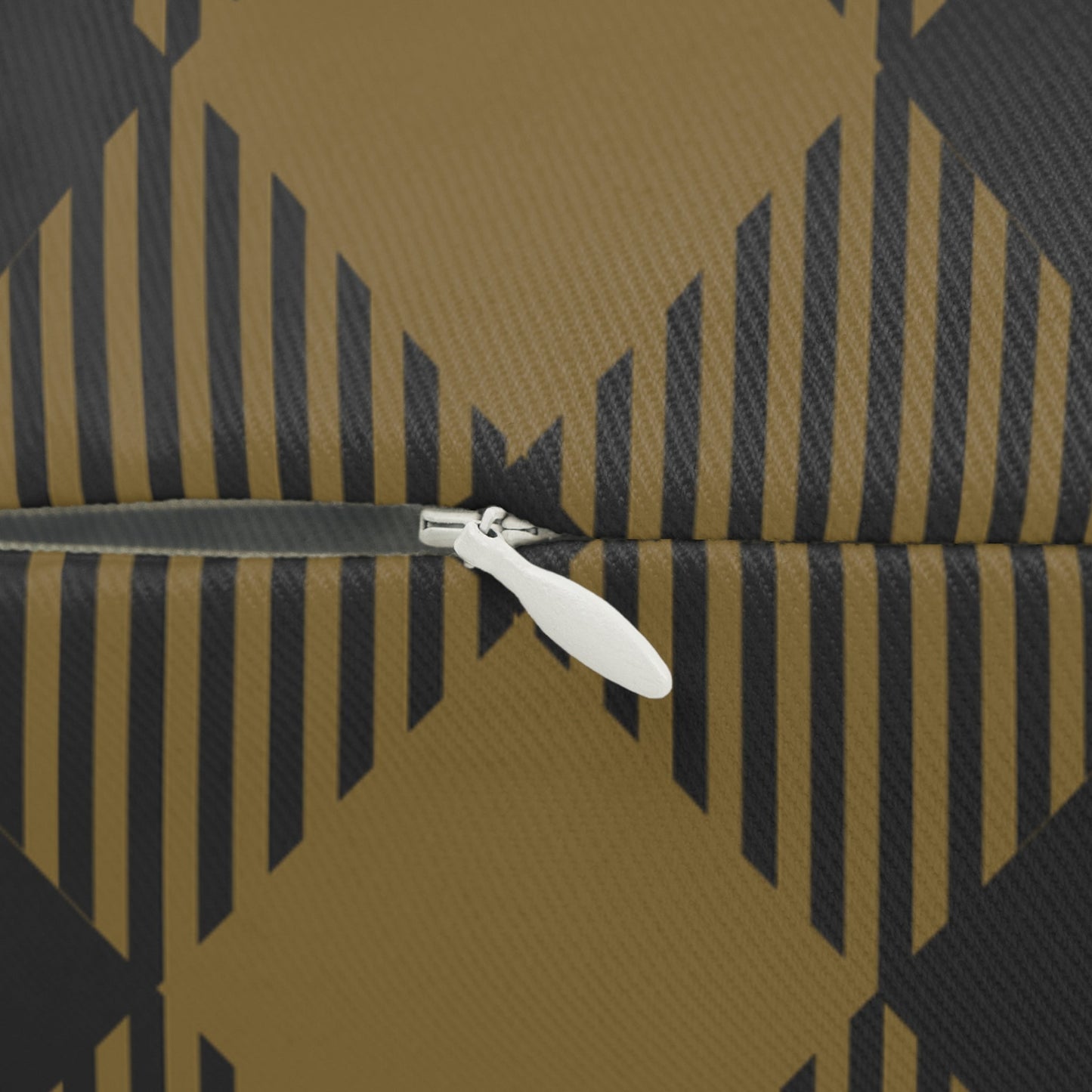 Pillow | Black & Gold | Gingham