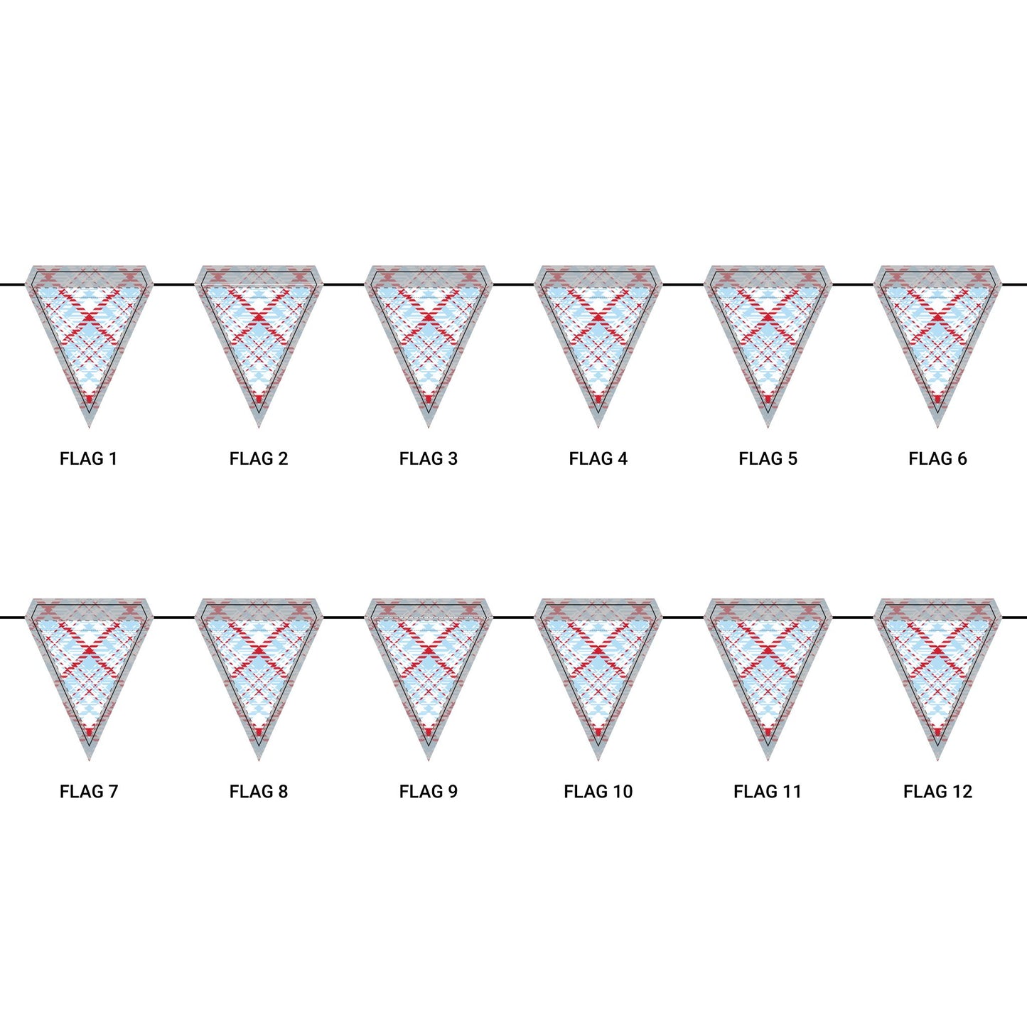 Flag Garland | Oxford, Mississippi | Tartan