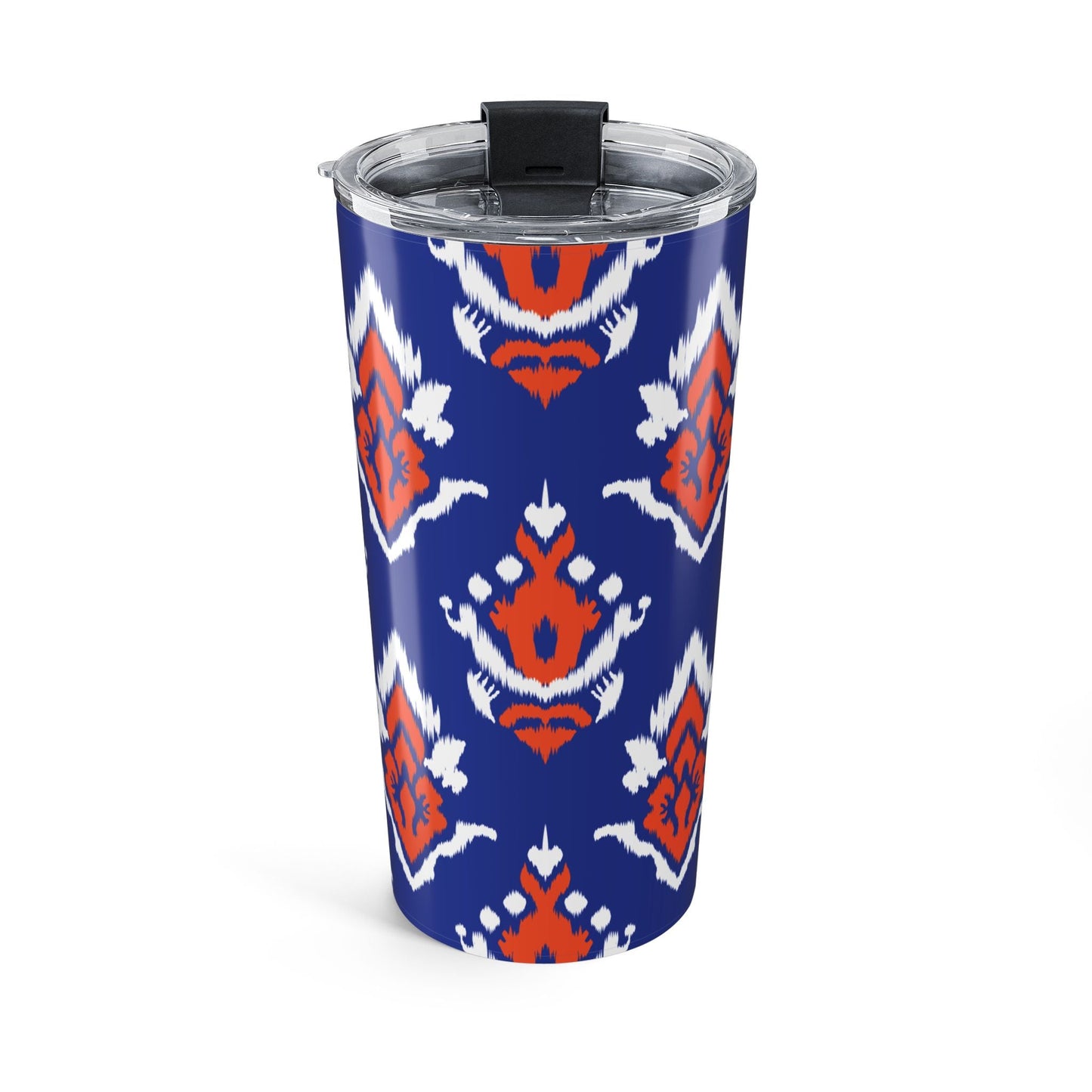 Tumbler | Bright Blue & Orange | Ikat