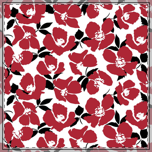 Tablecloth | Red & Black | Poppy