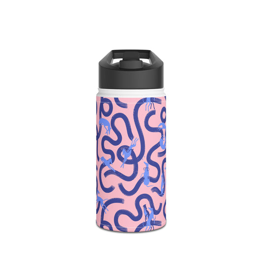 Insulated Water Bottle | Greyhounds | Pink Ribbon