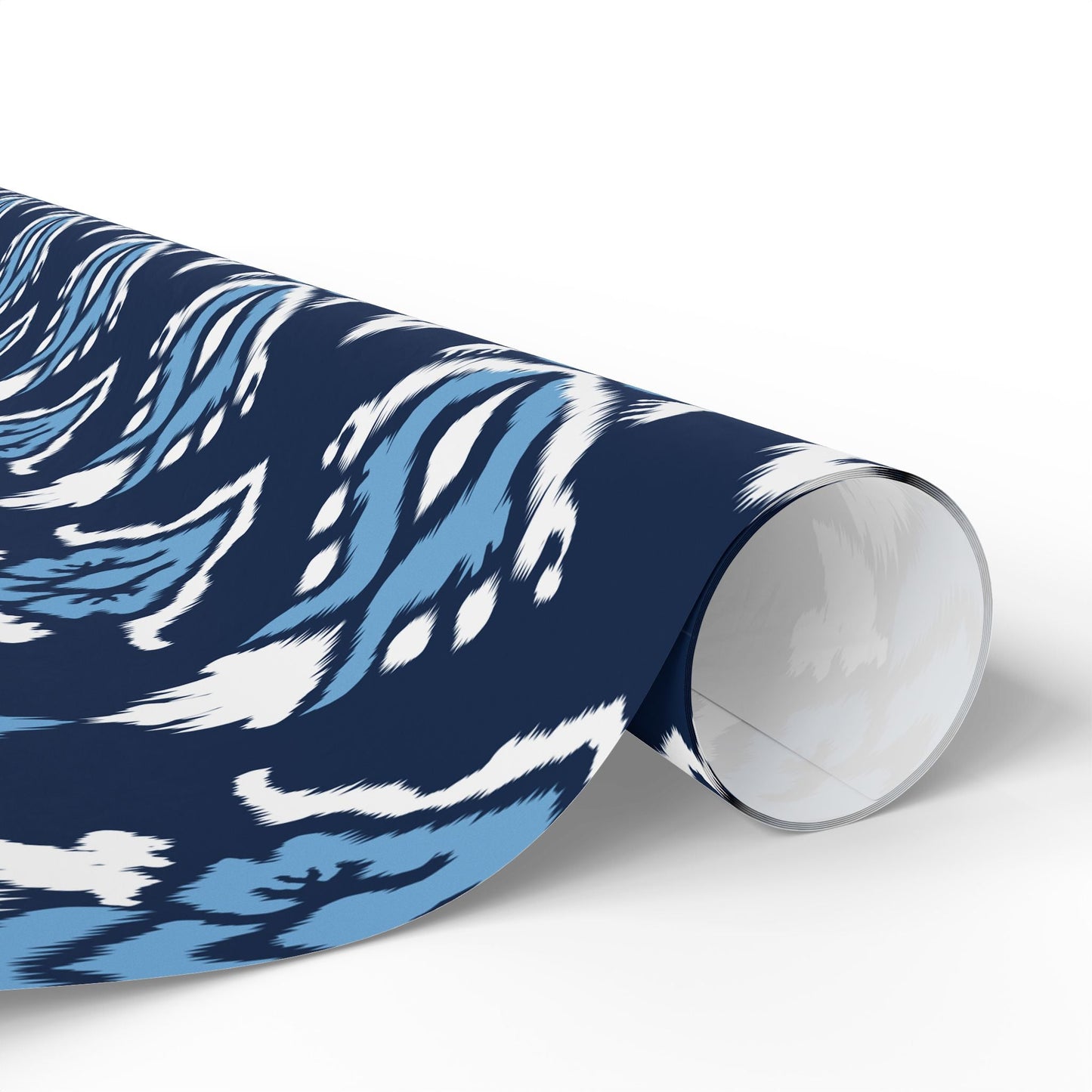 Gift Wrap | Light Blue & White | Ikat