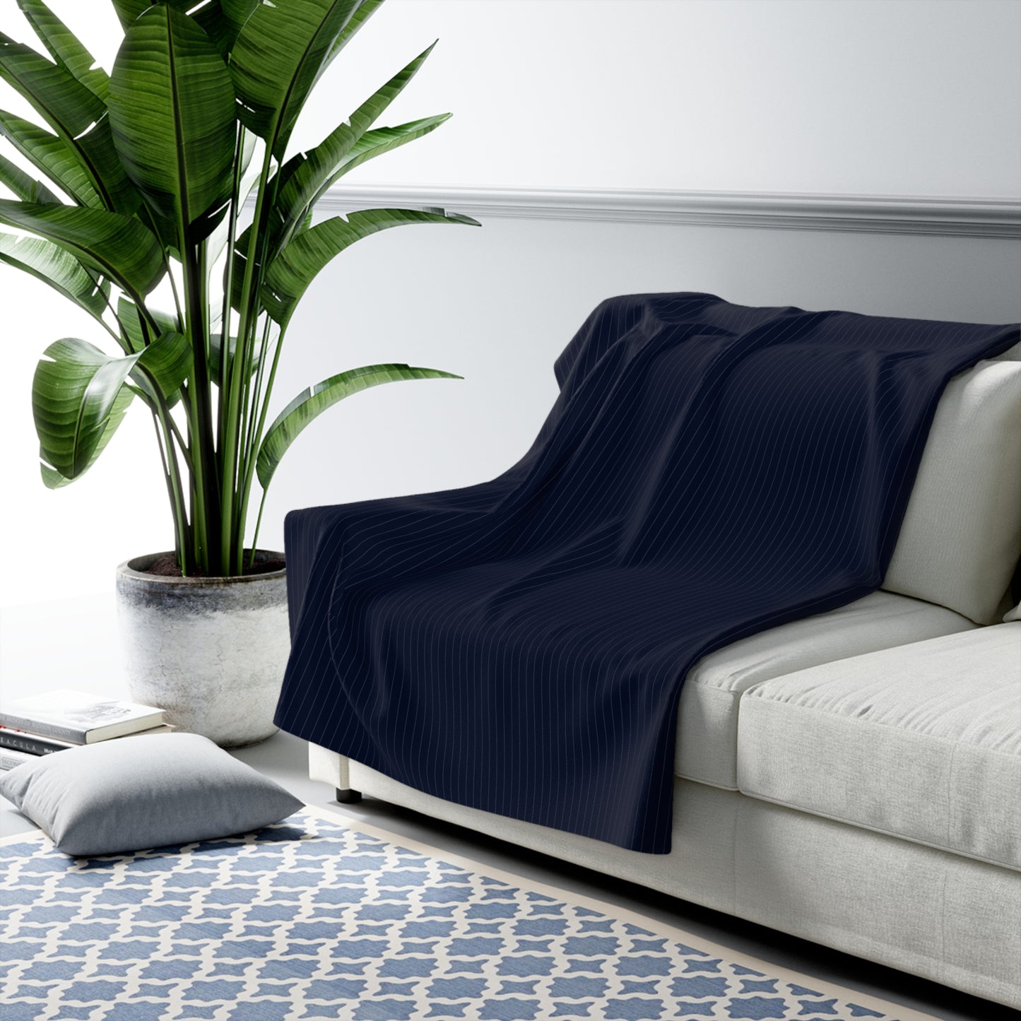 Sherpa Blanket | Storrs, Connecticut | Pinstripe