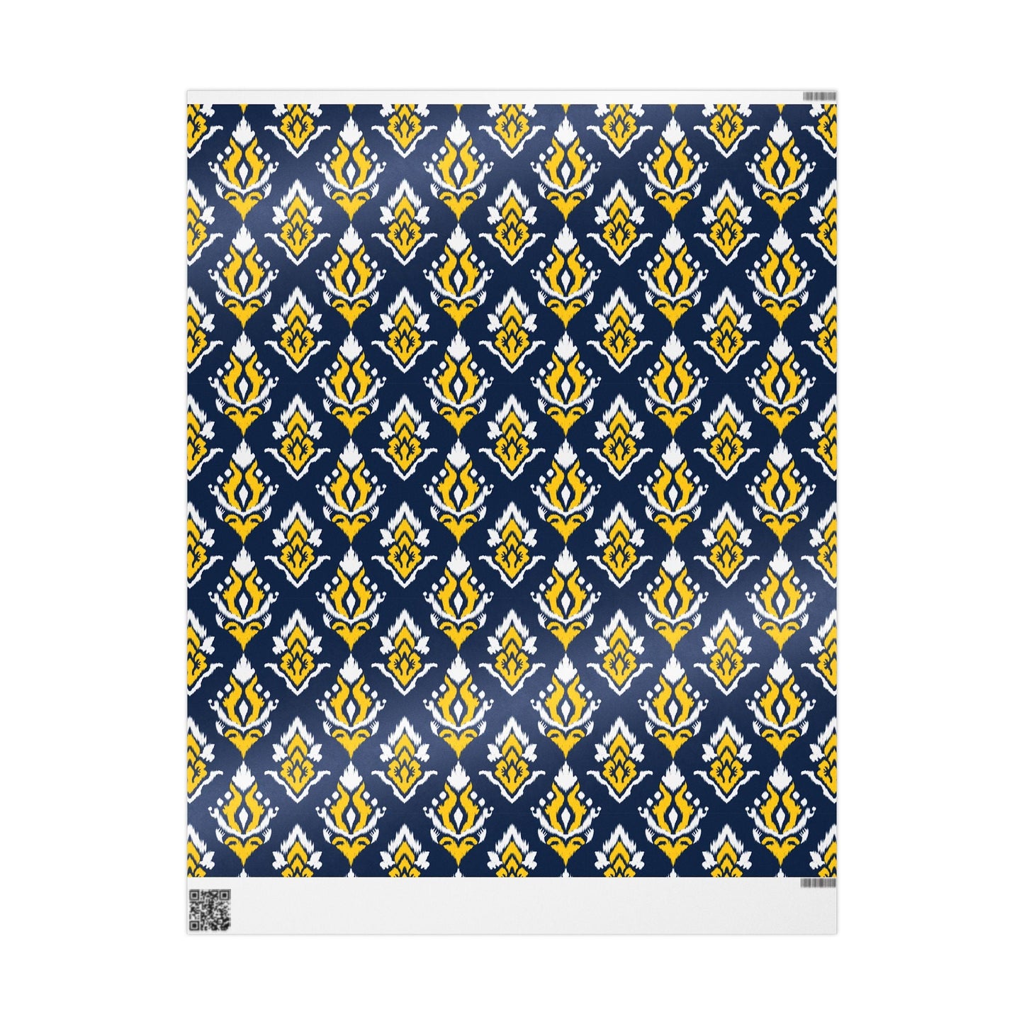 Gift Wrap | Yellow & Blue | Ikat