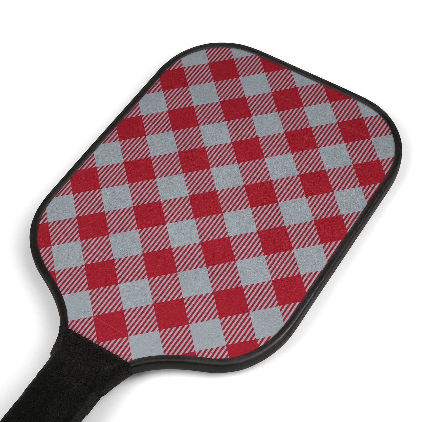 Pickleball Paddle Kit | Red & Gray | Gingham