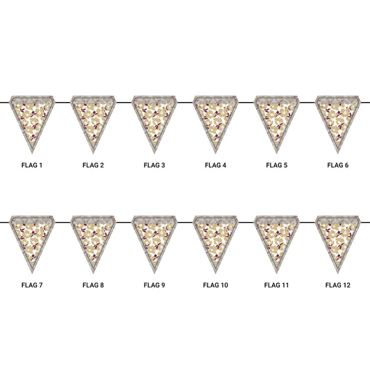 Flag Garland | Maroon & Gold | Poppy