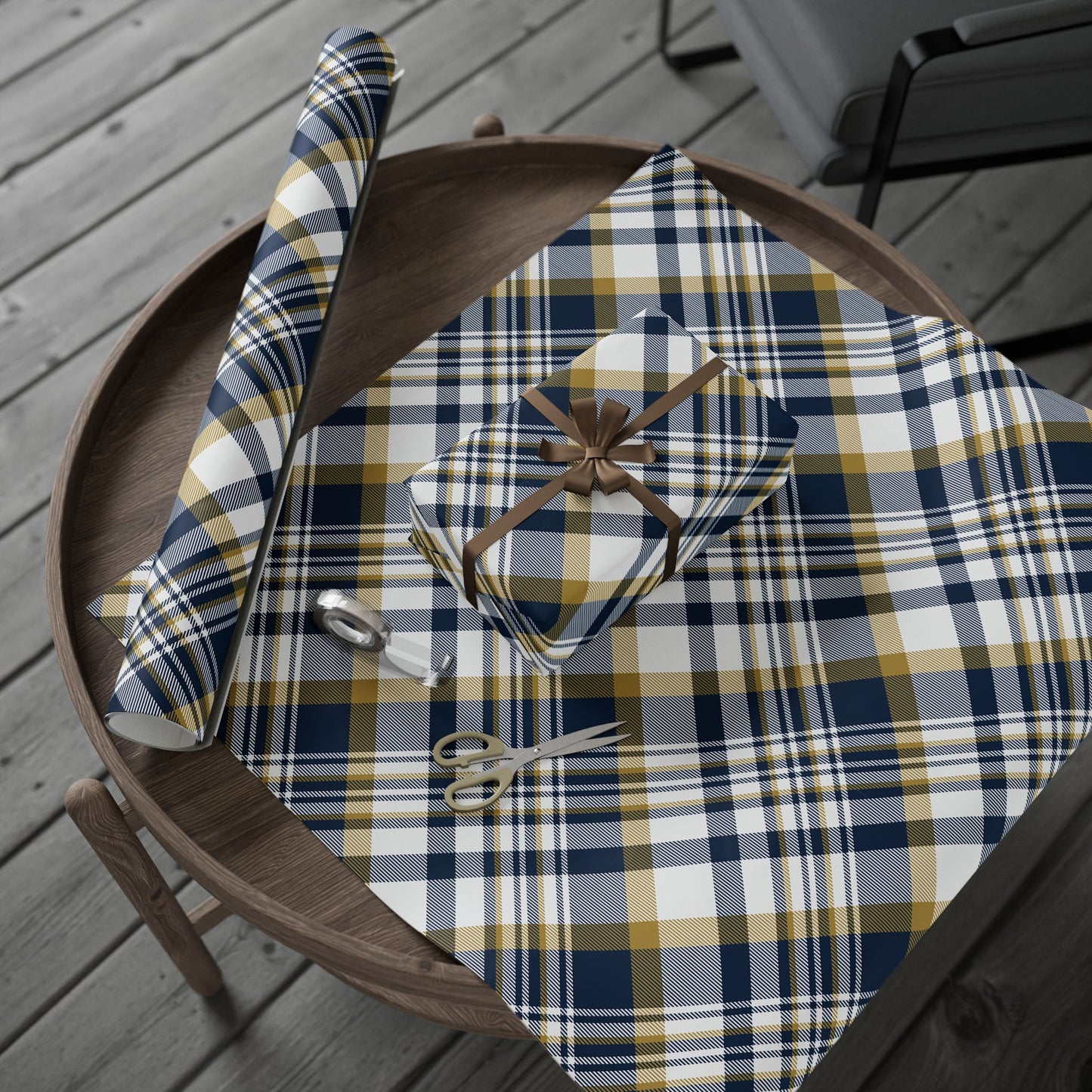 Gift Wrap | Notre Dame, Indiana | Tartan