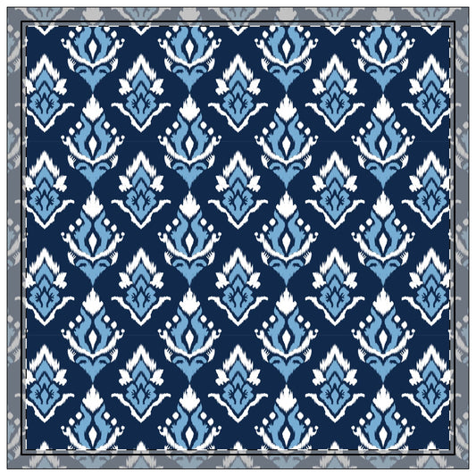 Napkins | Light Blue & White | Ikat