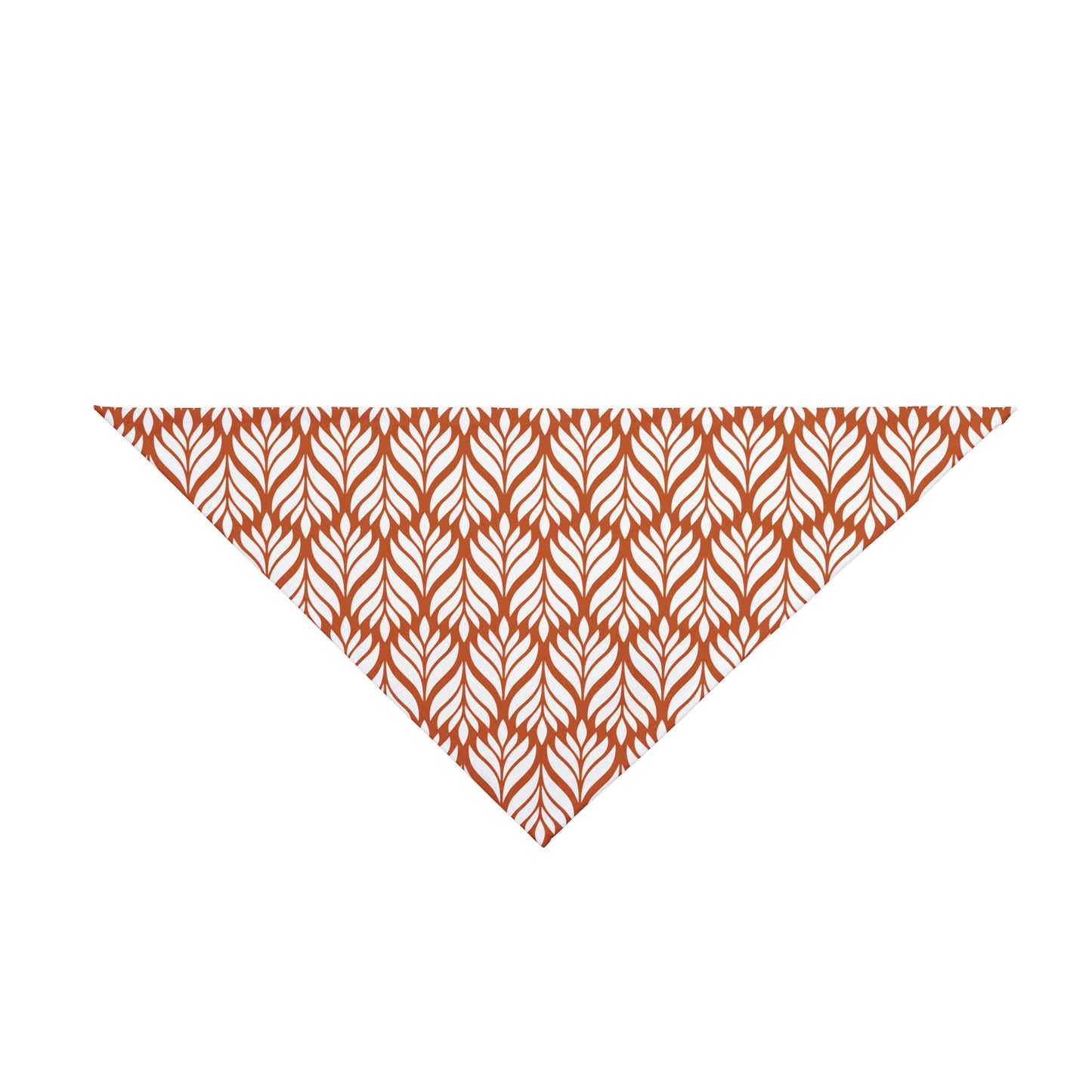 Pet Bandana | Dark Orange & White | Palm
