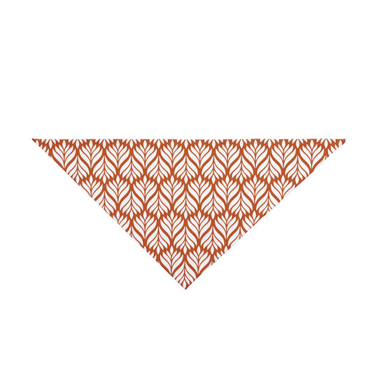 Pet Bandana | Dark Orange & White | Palm