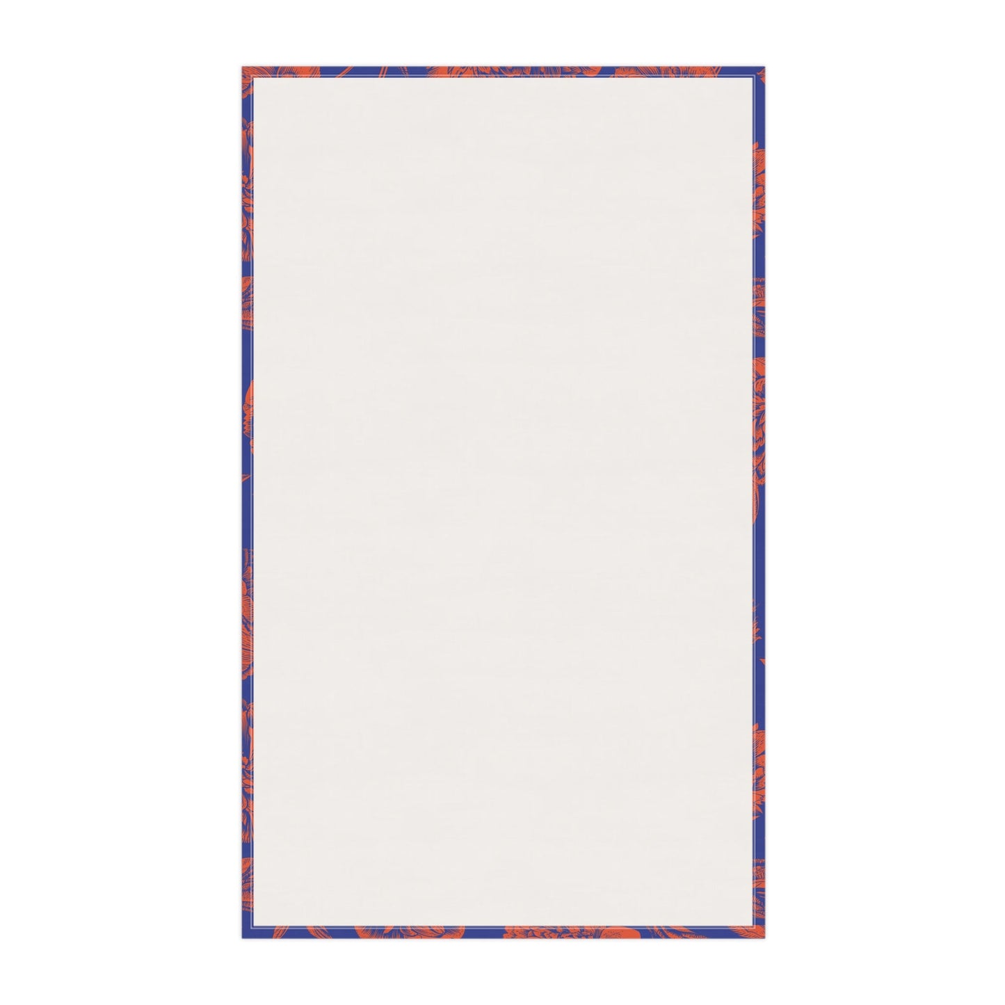 Tea Towel | Bright Blue & Orange | Peony