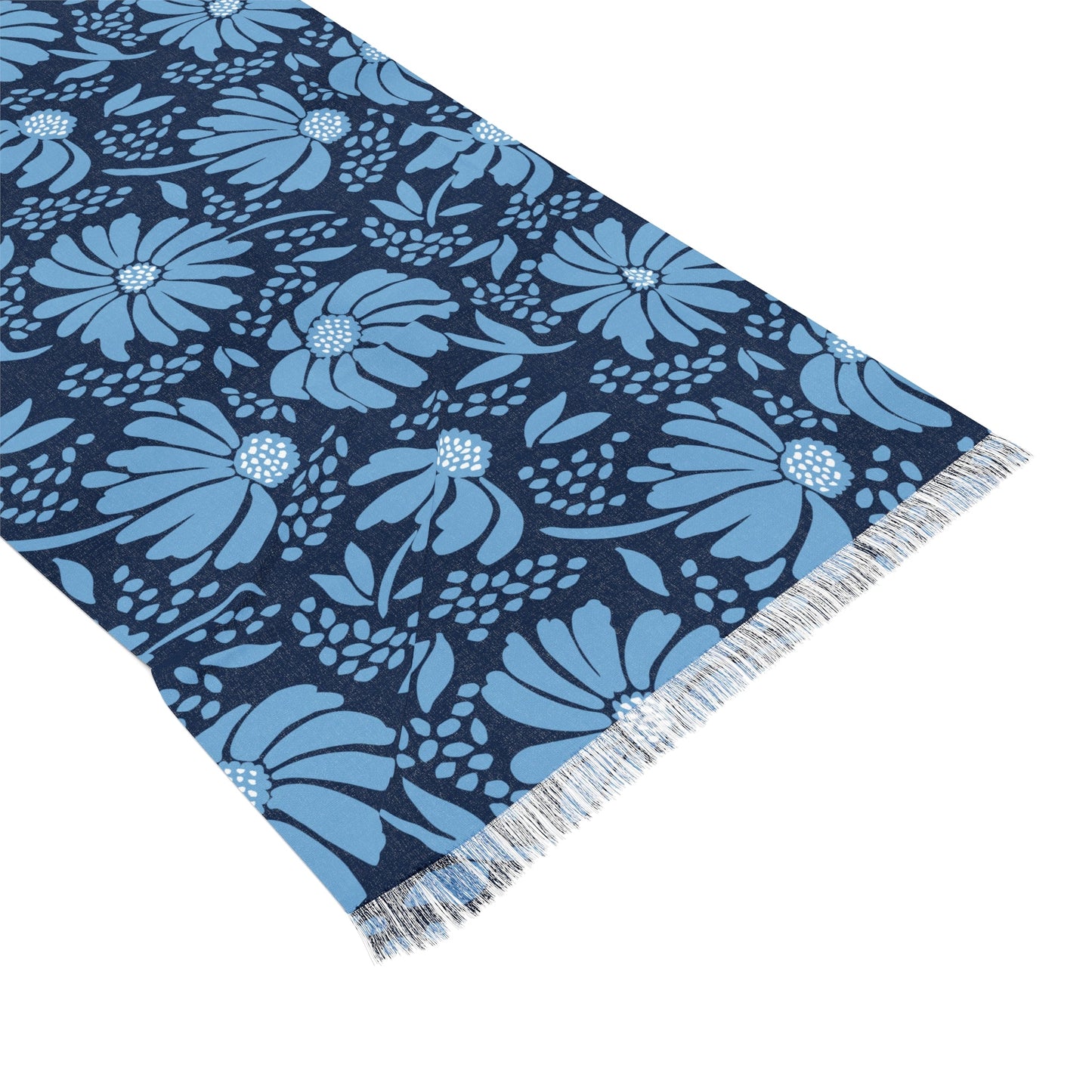 Scarf | Light Blue & White | Bellis