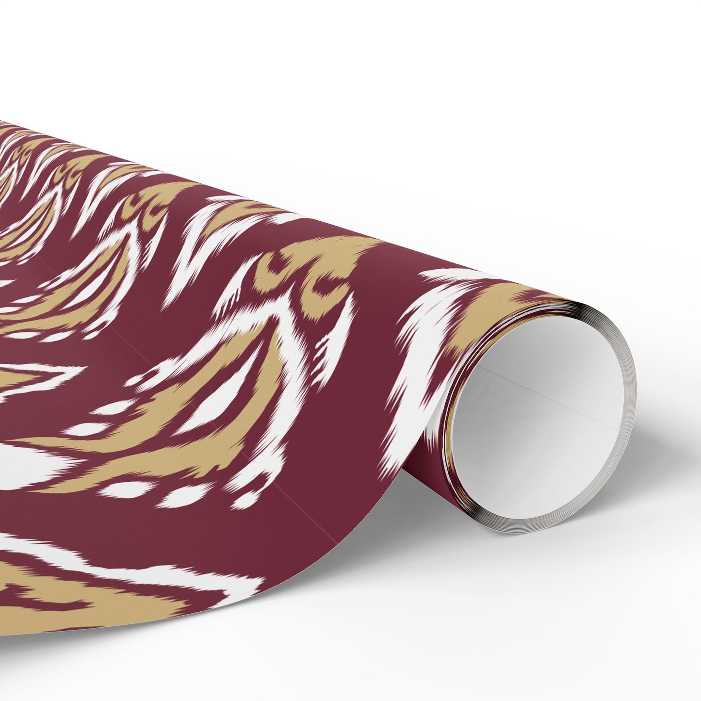 Gift Wrap | Maroon & Gold | Ikat