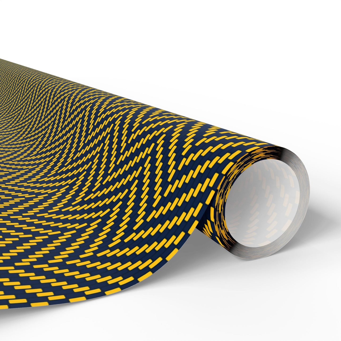 Gift Wrap | Yellow & Blue | Herringbone