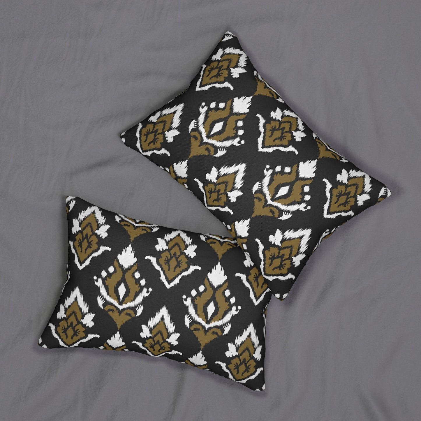 Pillow | Black & Gold | Ikat