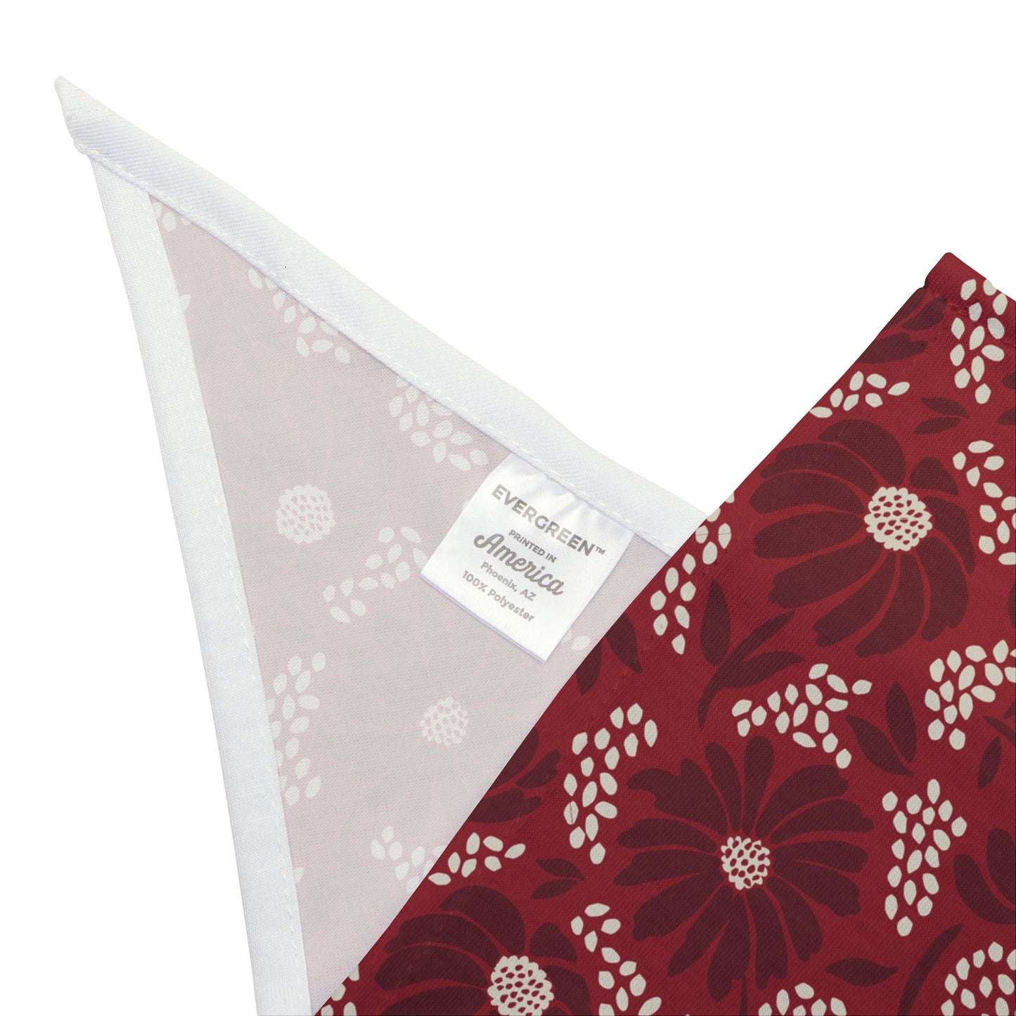 Pet Bandana | Maroon & White | Bellis