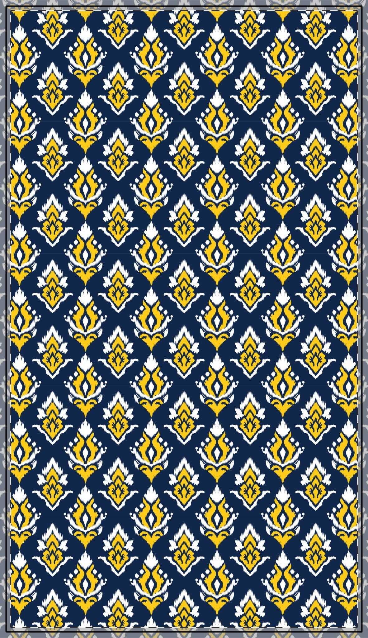 Tablecloth | Yellow & Blue | Ikat