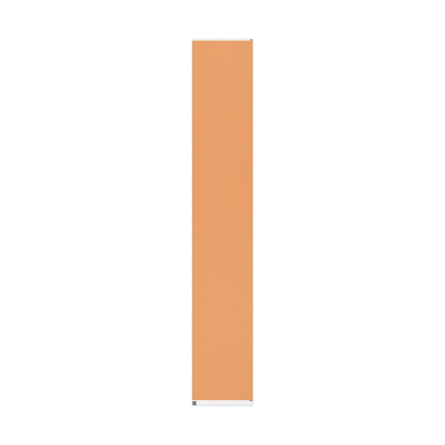 Gift Wrap | Orange & White | Herringbone