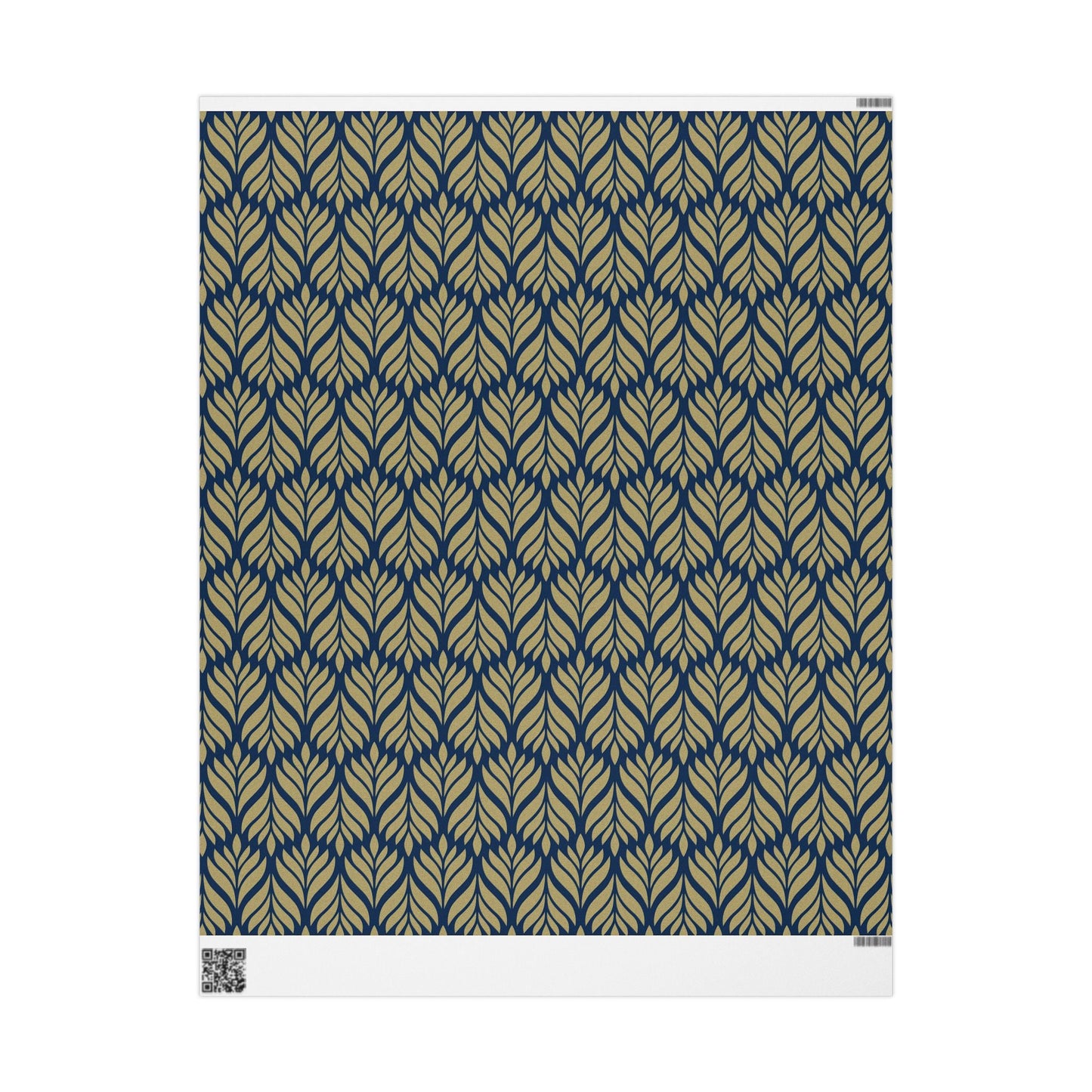 Gift Wrap | Blue & Gold | Palm