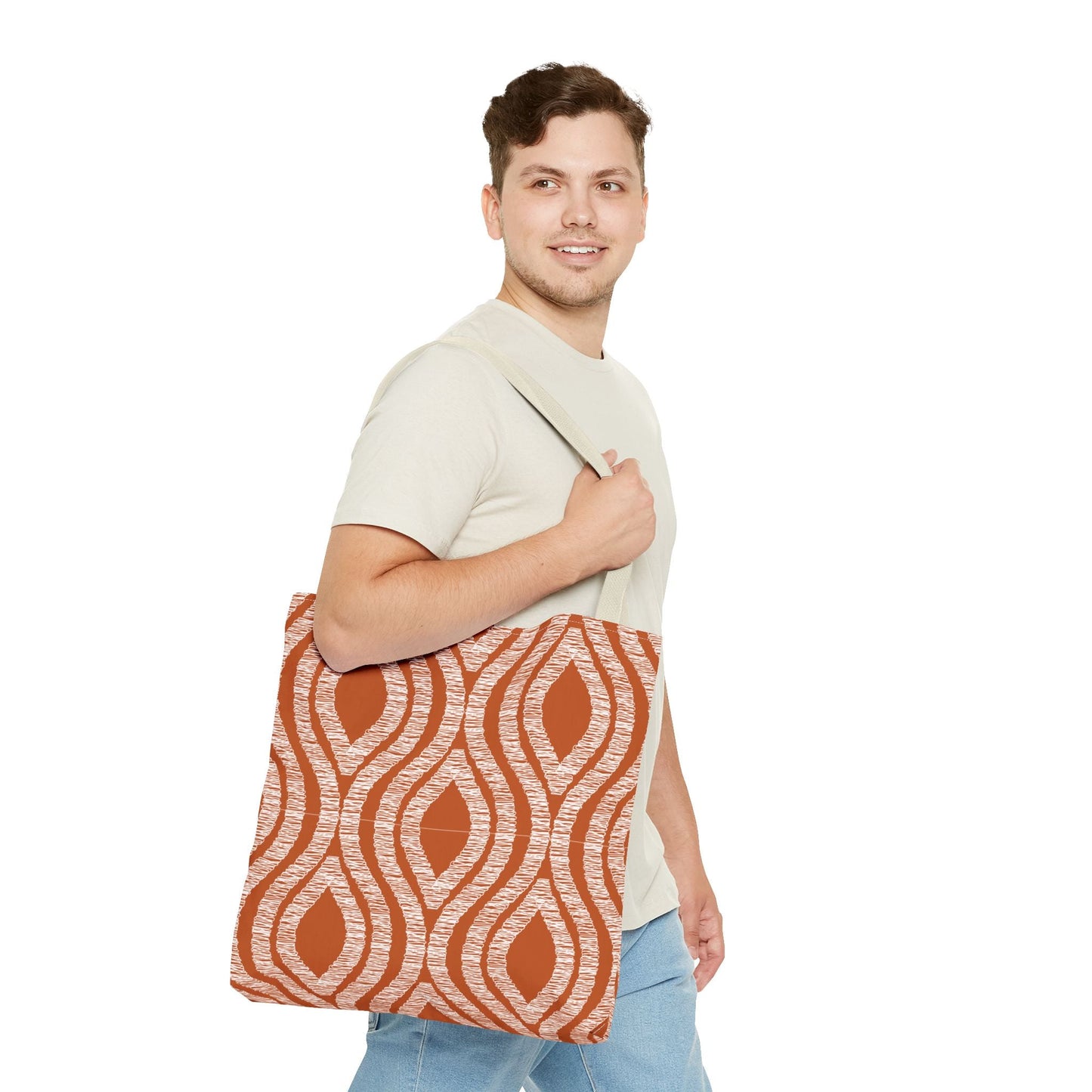 Totes | Dark Orange & White | Ogee