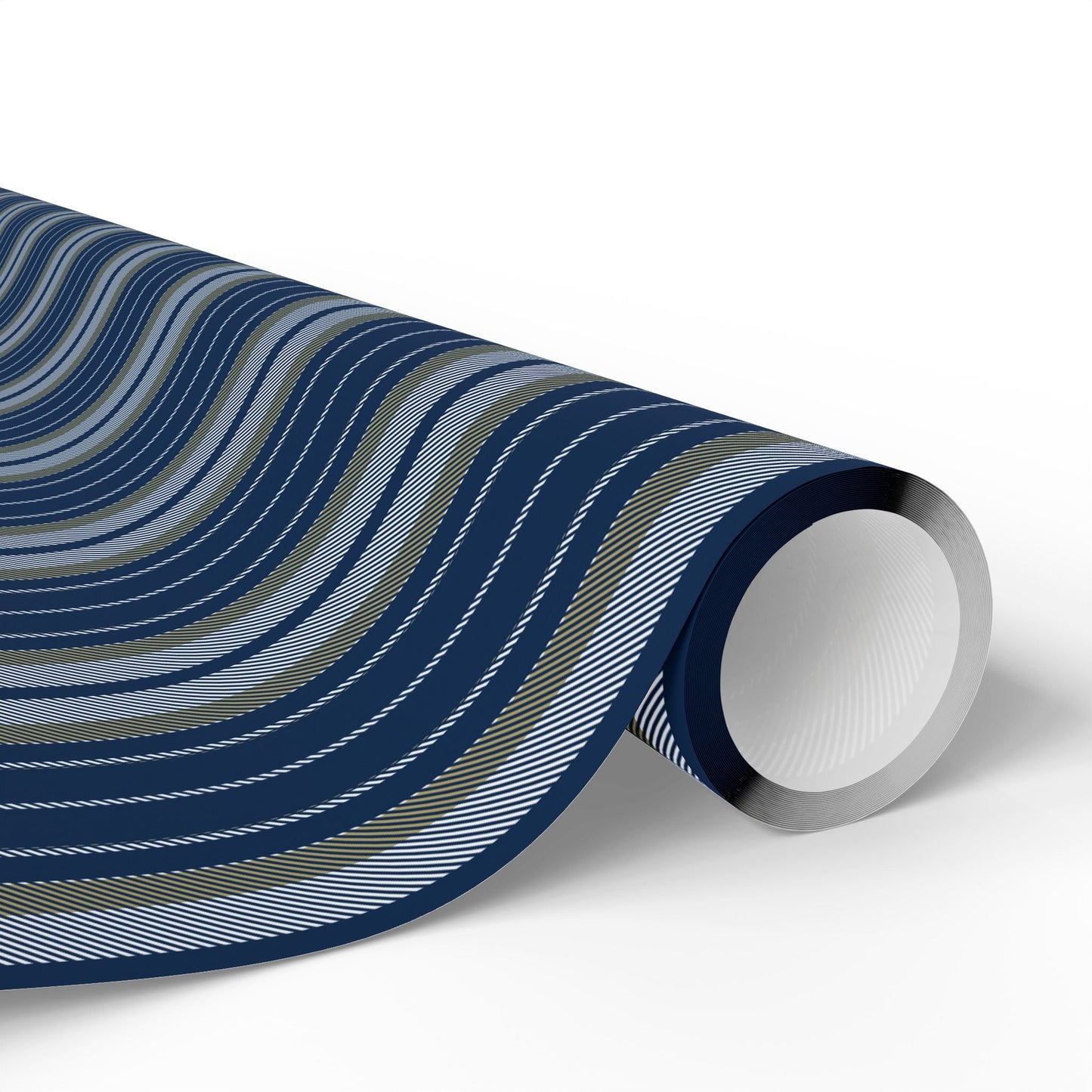Gift Wrap | Blue & Gold | Stripe