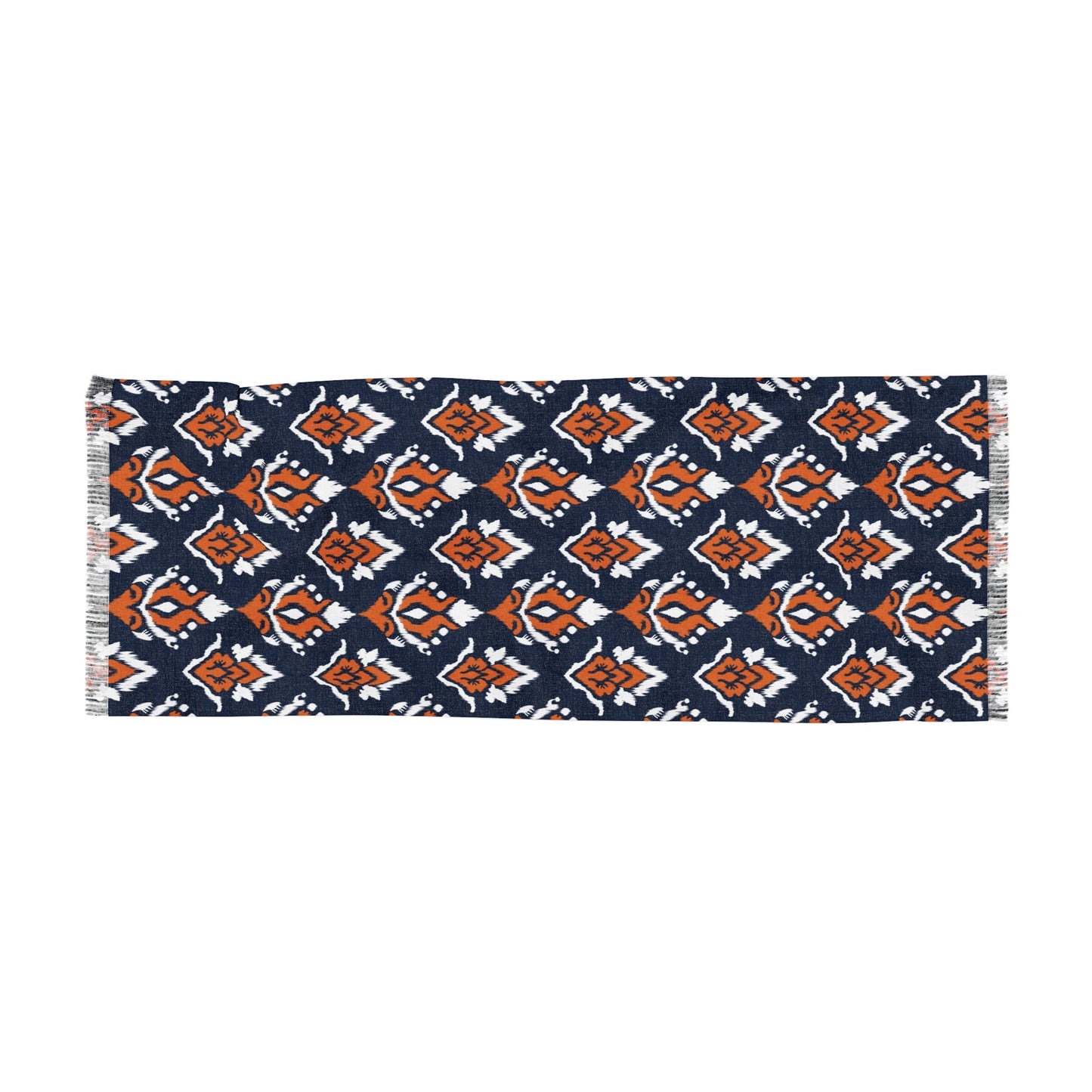Scarf | Orange & Blue | Ikat
