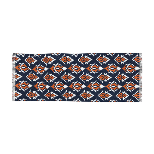 Scarf | Orange & Blue | Ikat