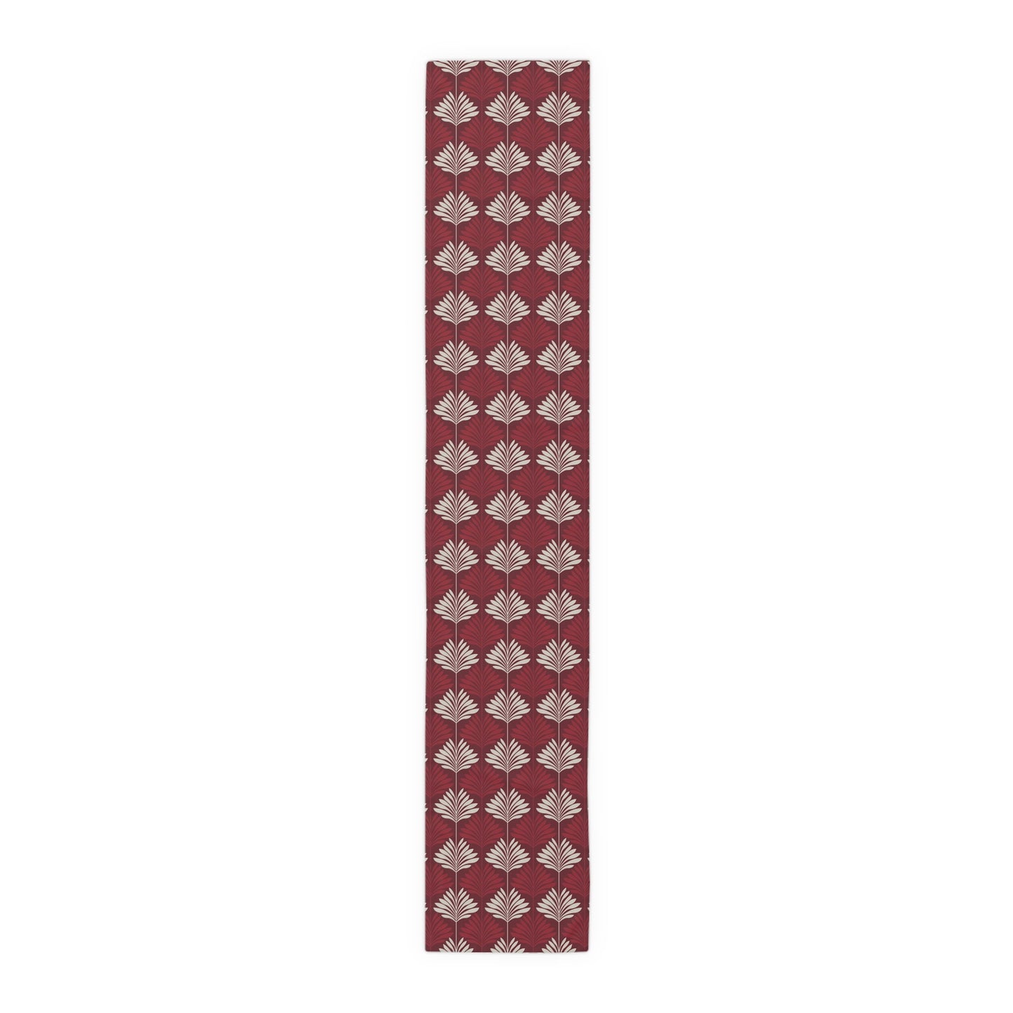 Table Runner | Maroon & White | Deco