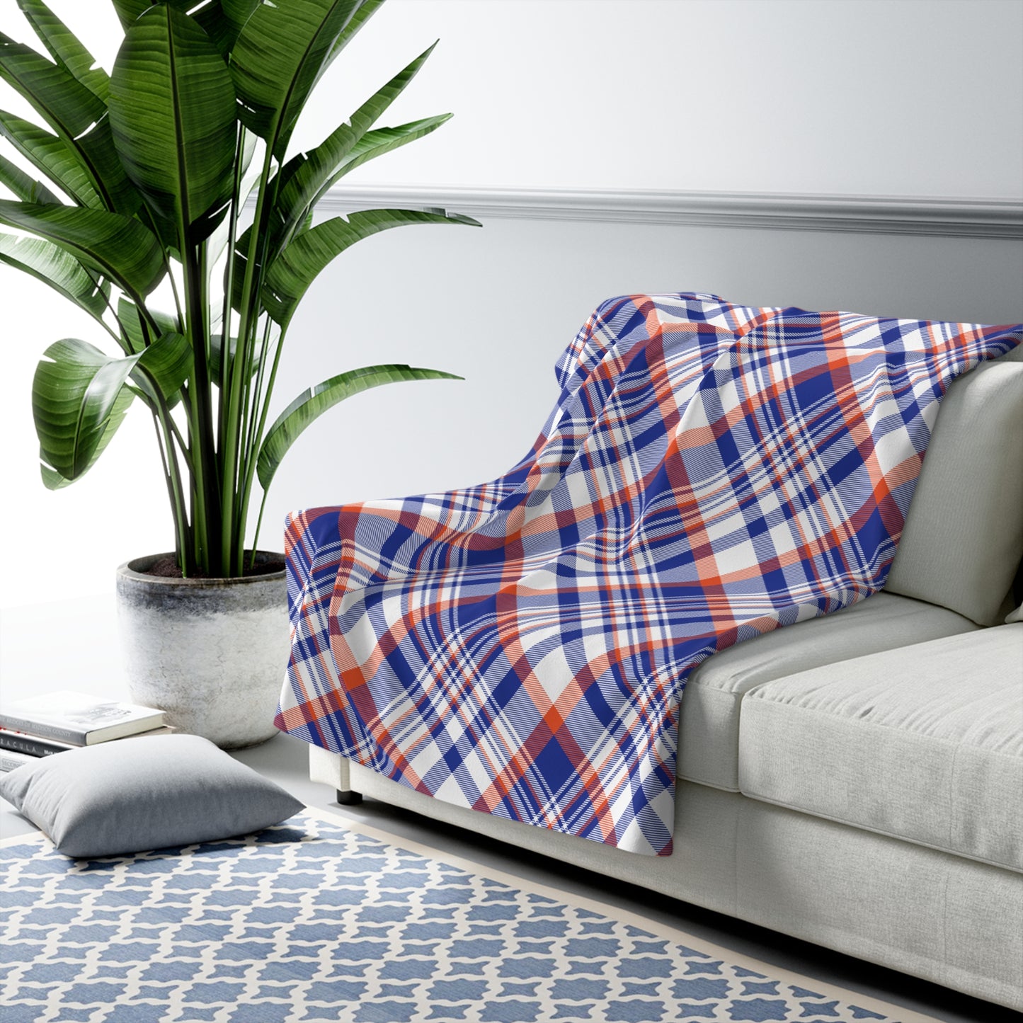 Sherpa Fleece Blanket | Gainesville, Florida | Tartan