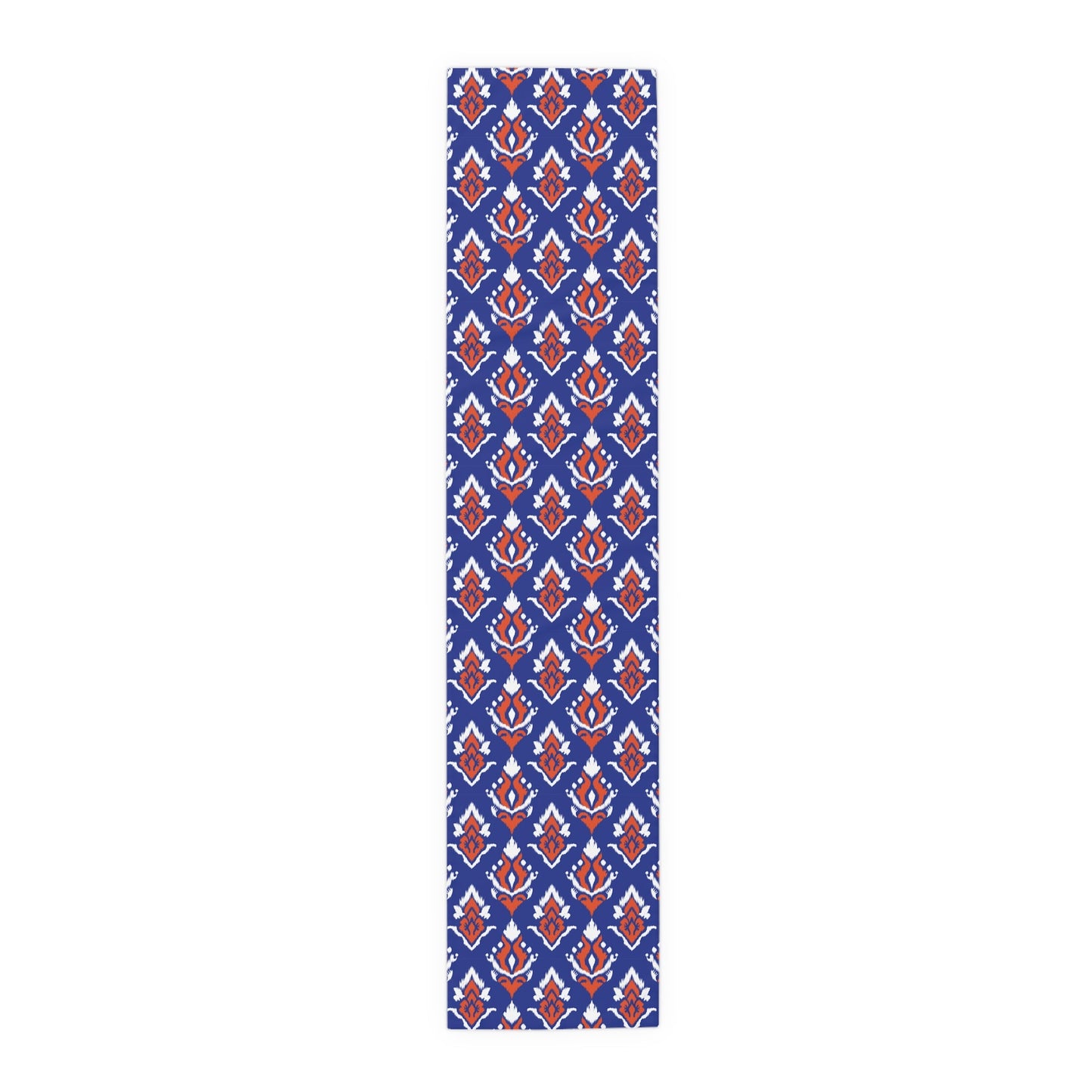 Table Runner | Bright Blue & Orange | Ikat