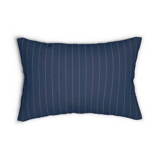 Pillow | Blue & Gold | Pinstripe