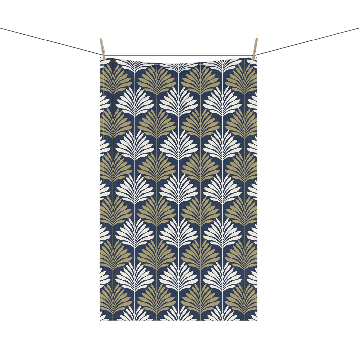 Tea Towel | Blue & Gold | Deco