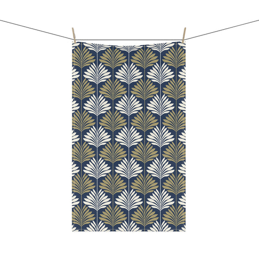 Tea Towel | Blue & Gold | Deco