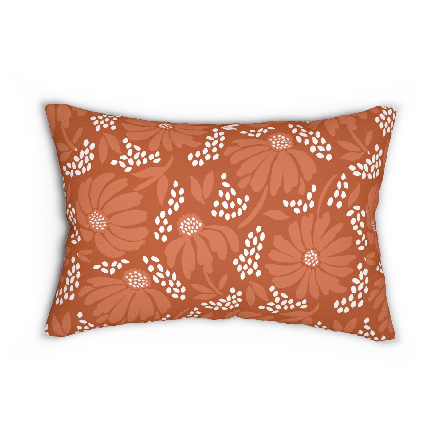 Pillow | Dark Orange & White | Bellis