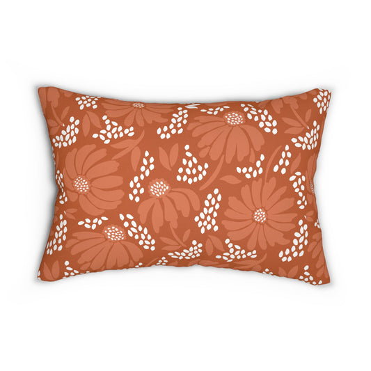 Pillow | Dark Orange & White | Bellis