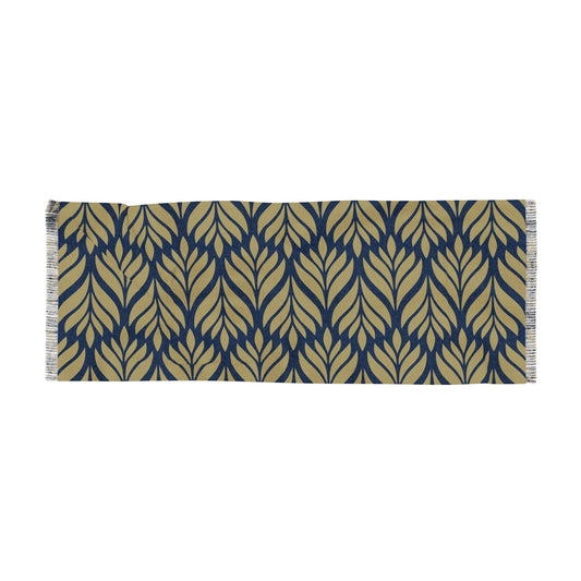 Scarf | Blue & Gold | Palm